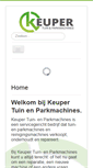 Mobile Screenshot of keuper-tuinenpark.nl