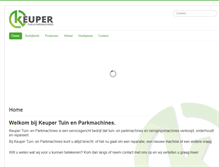 Tablet Screenshot of keuper-tuinenpark.nl